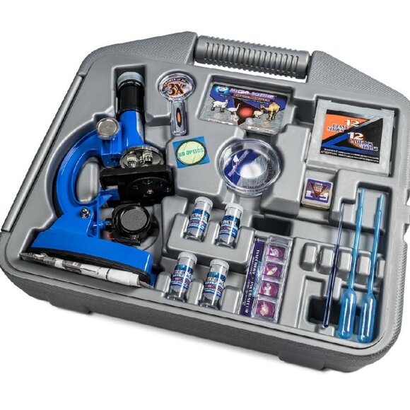 Eastcolight Deluxe Metal Microscope Set Multi-lingual (62 Pcs) New Sealed - Picture 7 of 16